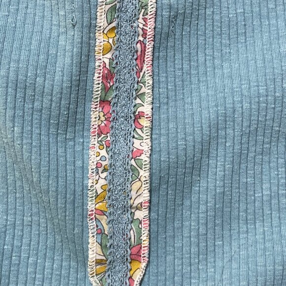 Urban Outfitters Y2K Mini Slip Dress Roxanne Ribbed XS Blue Stretch - Picture 3 of 9